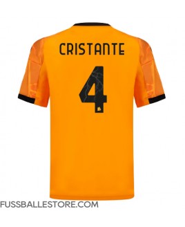 Günstige AS Roma Bryan Cristante #4 Auswärtstrikot 2025-26 Kurzarm